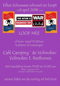 Sponsorwandeling voor Warchild @ Café Camping De Volmolen | Riethoven | Noord-Brabant | Nederland