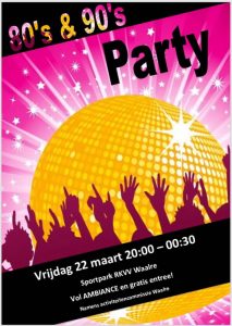80's & 90's party @ Sportpark Hoeveland | Waalre | Noord-Brabant | Nederland